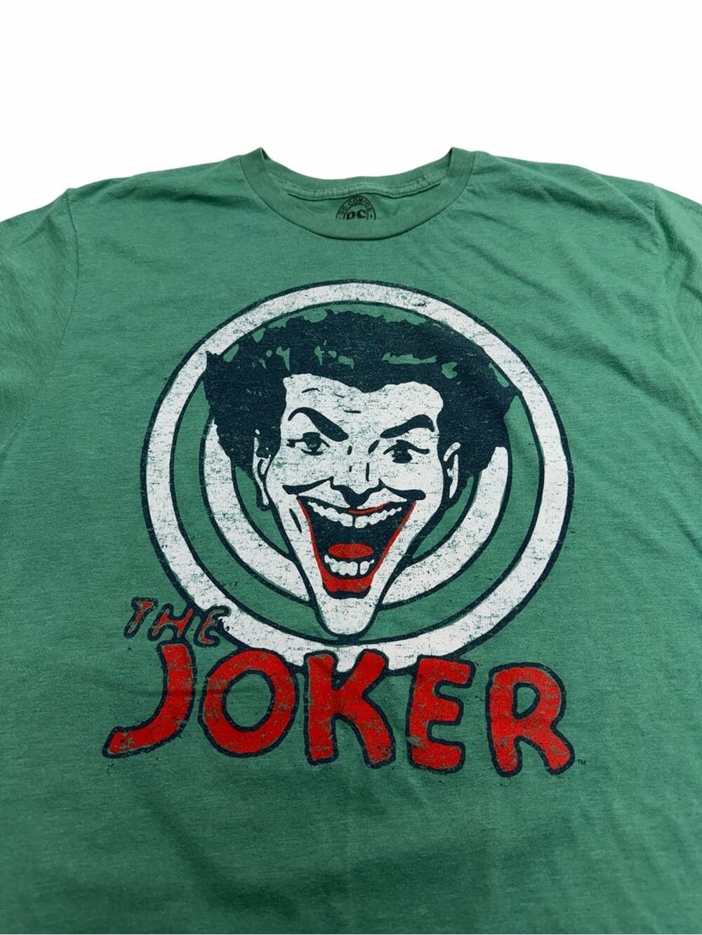 DC COMICS Men’s Large Green THE JOKER T-shirt